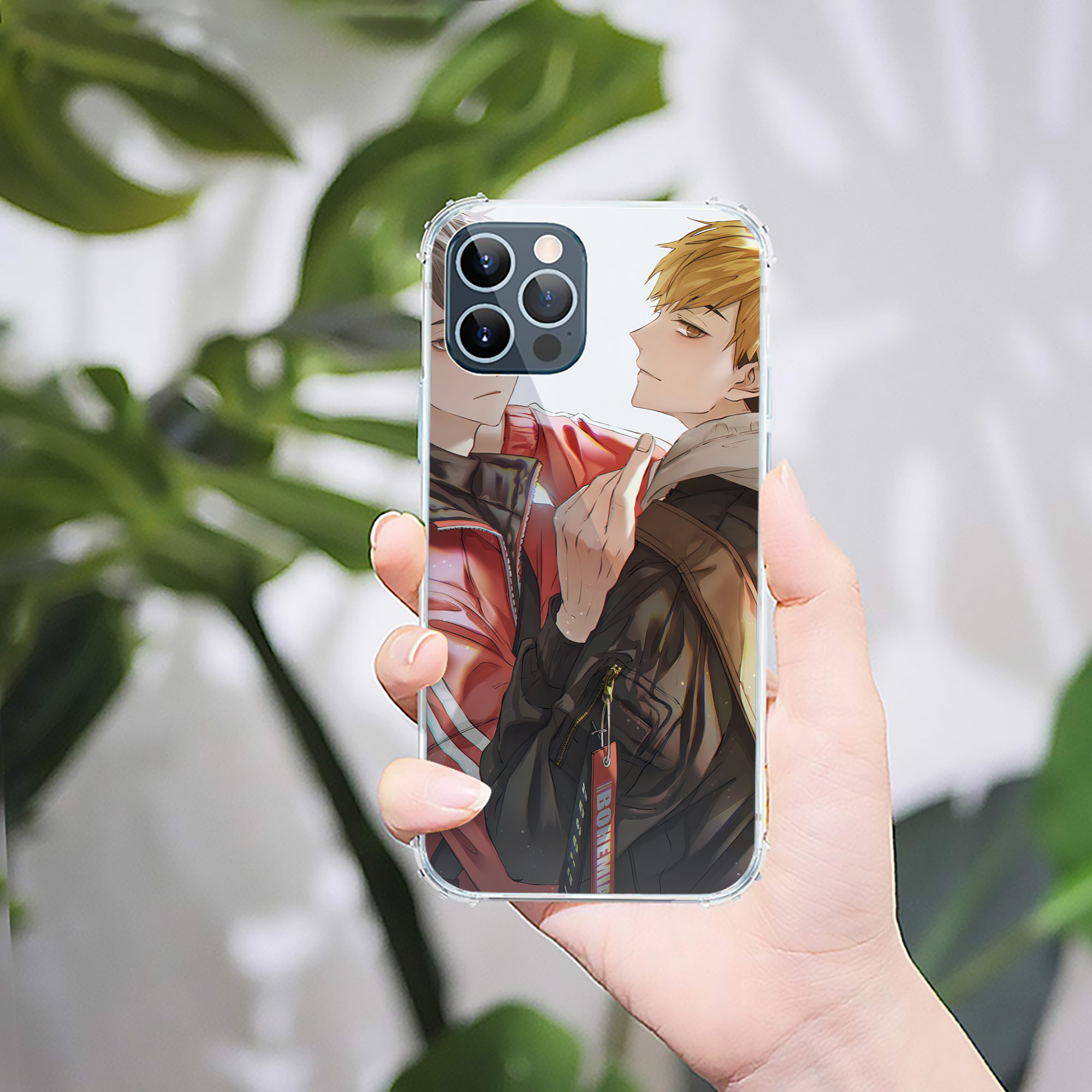 （画像用） ハイキュー!! Haikyu!! 【iPhone 12シリーズ対応】透明スマホケース（クリアソフトケース）